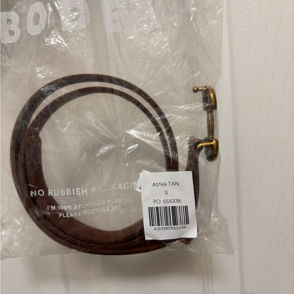 NWT BODEN Iris Skinny Snaffle Trim Belt in Tan - Picture 5 of 7
